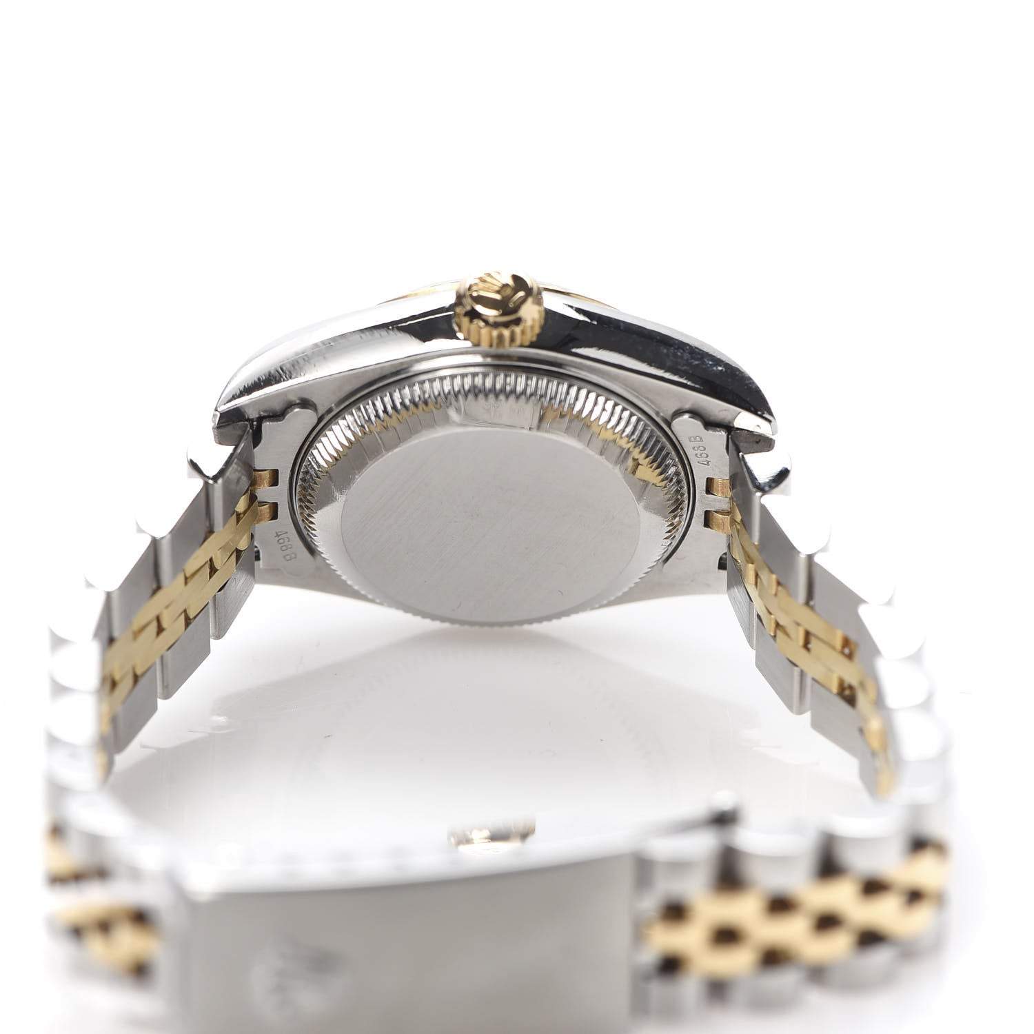 Rolex Stainless Steel 18K Yellow Gold 26mm Oyster Perpetual Datejust Watch White Roman 79173 5 of 7