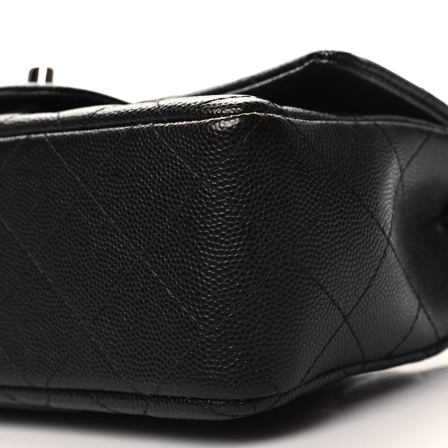 Caviar Quilted Mini Rectangular Flap Black