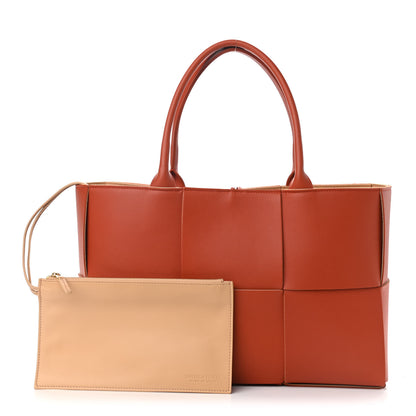 Bottega Veneta Nappa Maxi Intrecciato Medium Arco Tote Maple 1 of 8