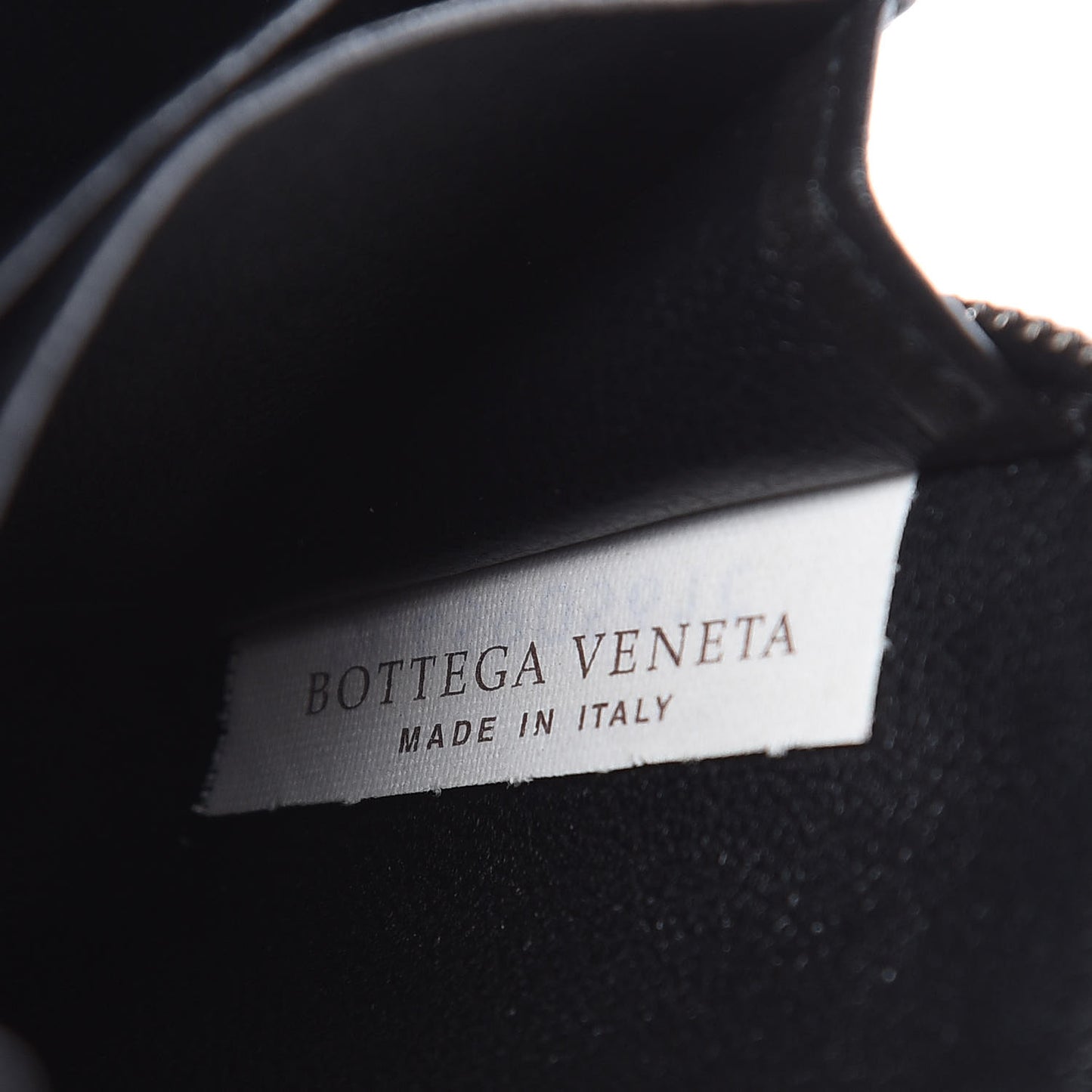 Patent Watersnake Intrecciato Coin Purse Black