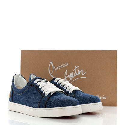 Christian Louboutin Miss Denim Elo Loubi Orlato Flat Sneakers 38.5 Denim 9 of 9