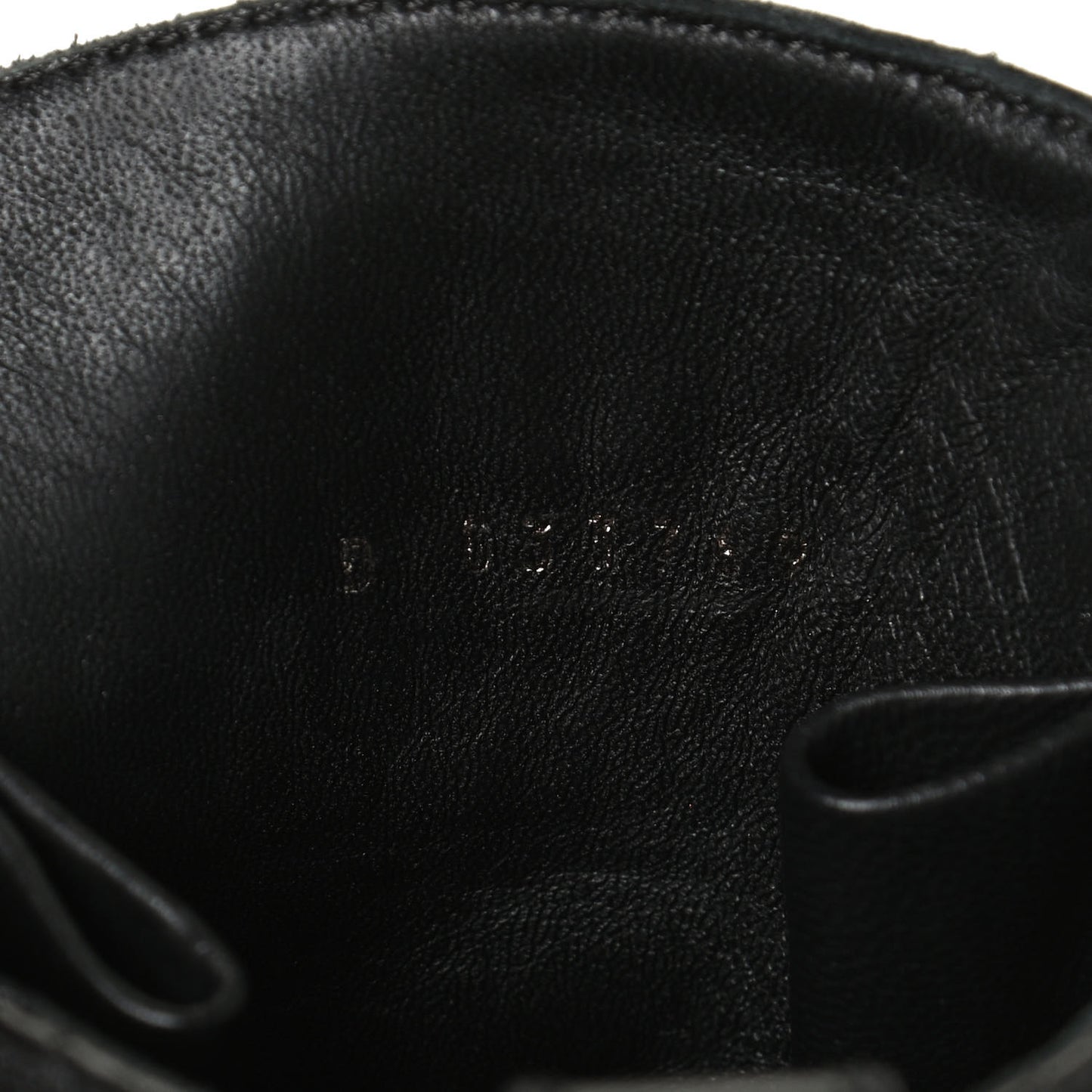 Calfskin Quilted Lace Up Combat Boots 36 Black