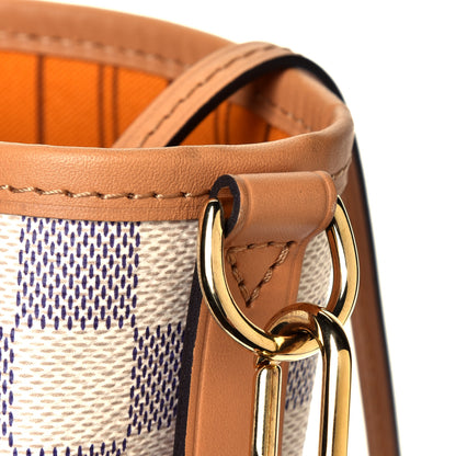 Louis Vuitton Damier Azur Braided Neverfull MM Pink 5 of 5
