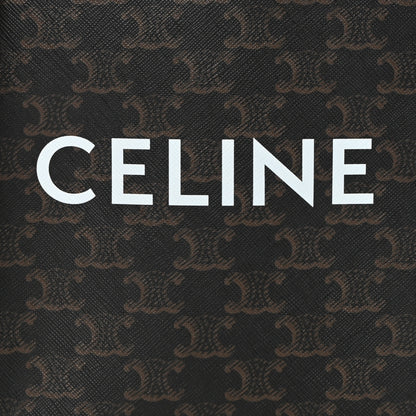 Celine Triomphe Canvas Calfskin Mini Vertical Cabas Tan 6 of 8
