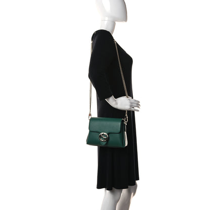 Gucci Dollar Calfskin Interlocking G Crossbody Bag Emerald 2 of 12