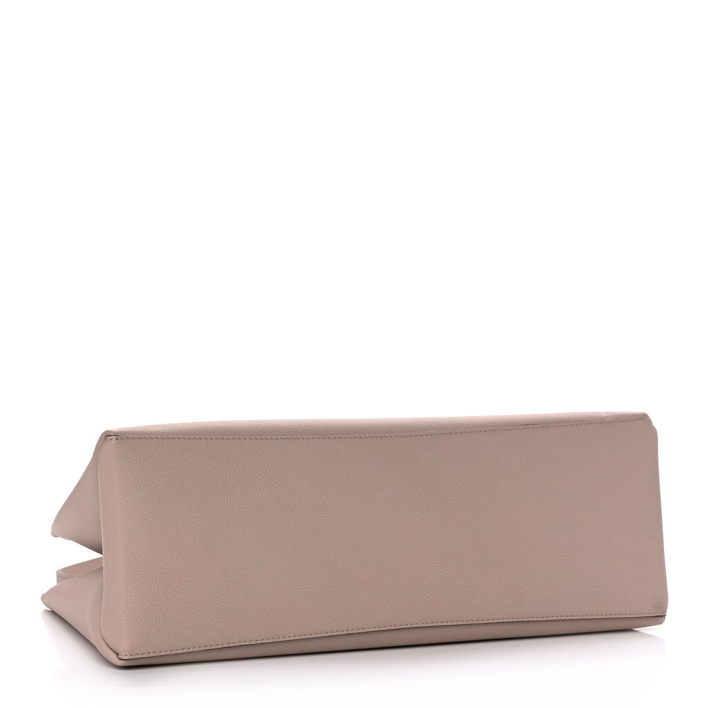 Grained Calfskin Lockme Shopper Greige