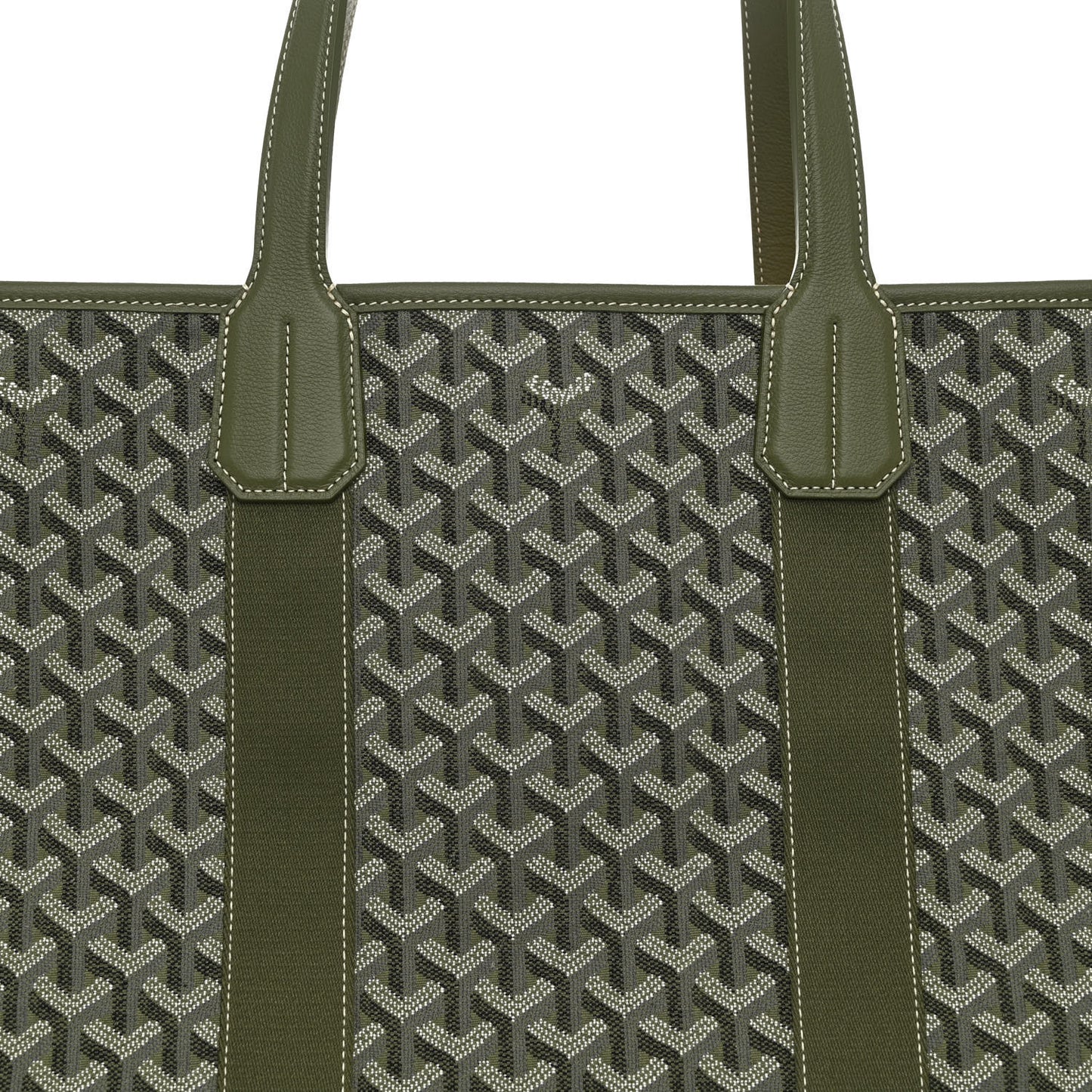 Goyardine Villette MM Tote Khaki