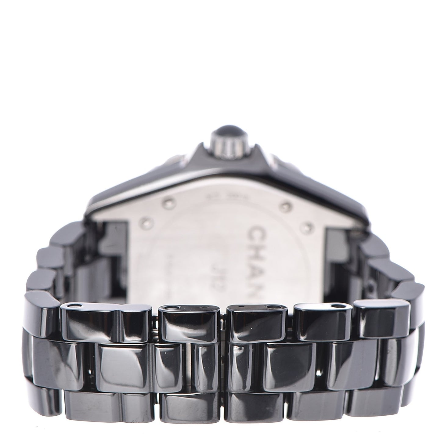 Stainless Steel Ceramic Diamond 38mm J12 Automatic Watch Black