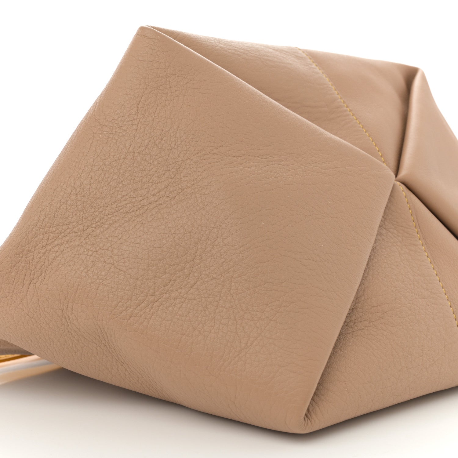 Mansur Gavriel Calfskin Tulipano Bag Nocciola Yellow 8 of 11