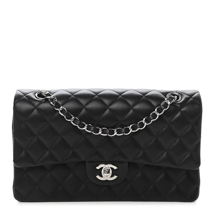 Chanel Lambskin Quilted Medium Double Flap Black 1 of 9