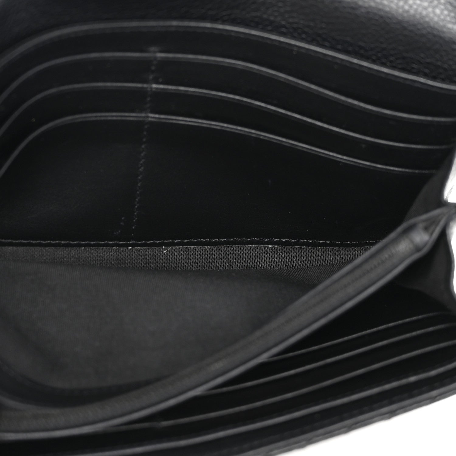 Chanel Caviar Chevron Quilted Boy Flap Wallet Black 5 of 10