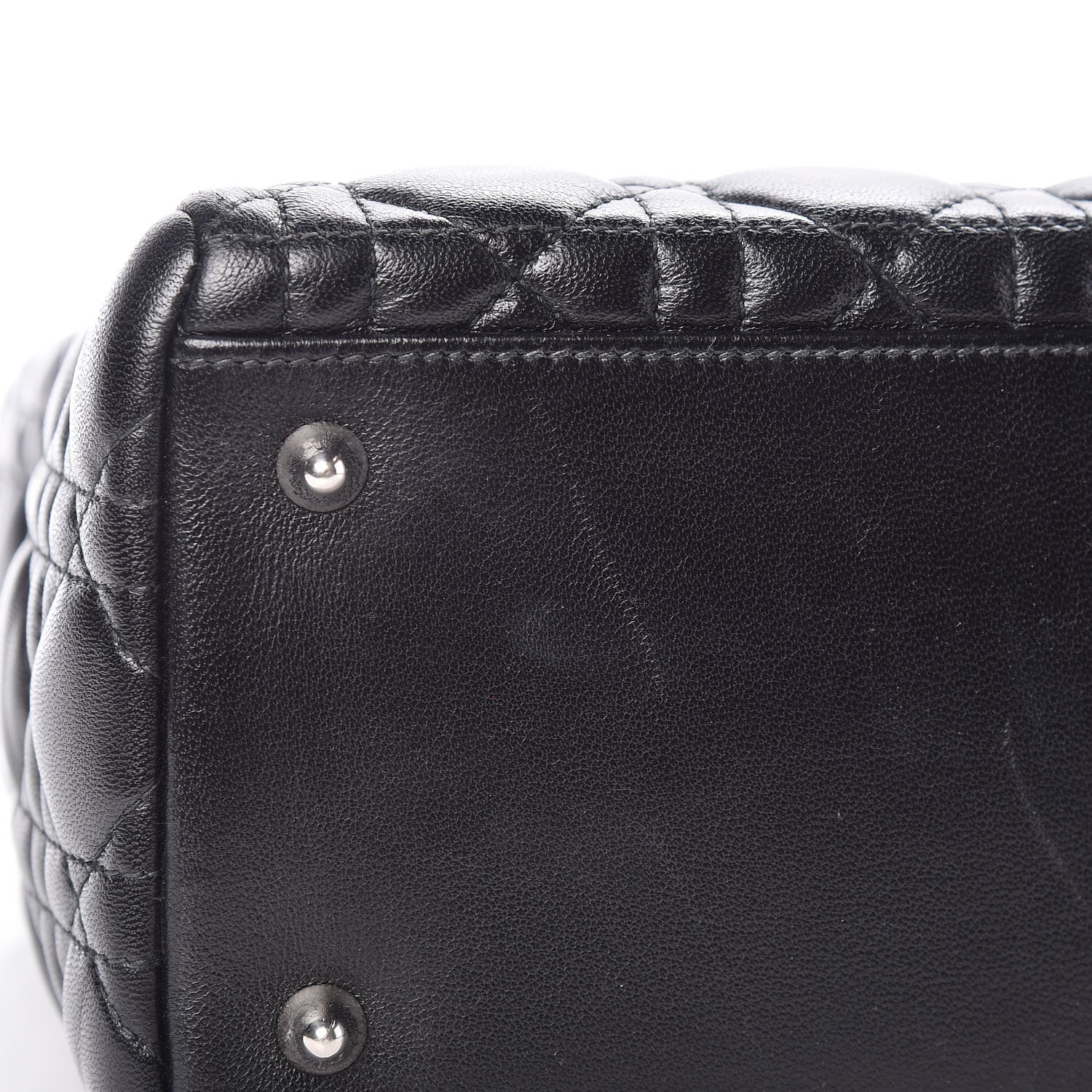 Christian Dior Lambskin Cannage Medium Lady Dior Black 8 of 12