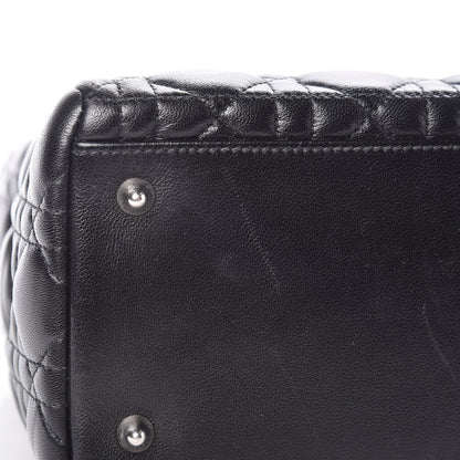 Christian Dior Lambskin Cannage Medium Lady Dior Black 8 of 12