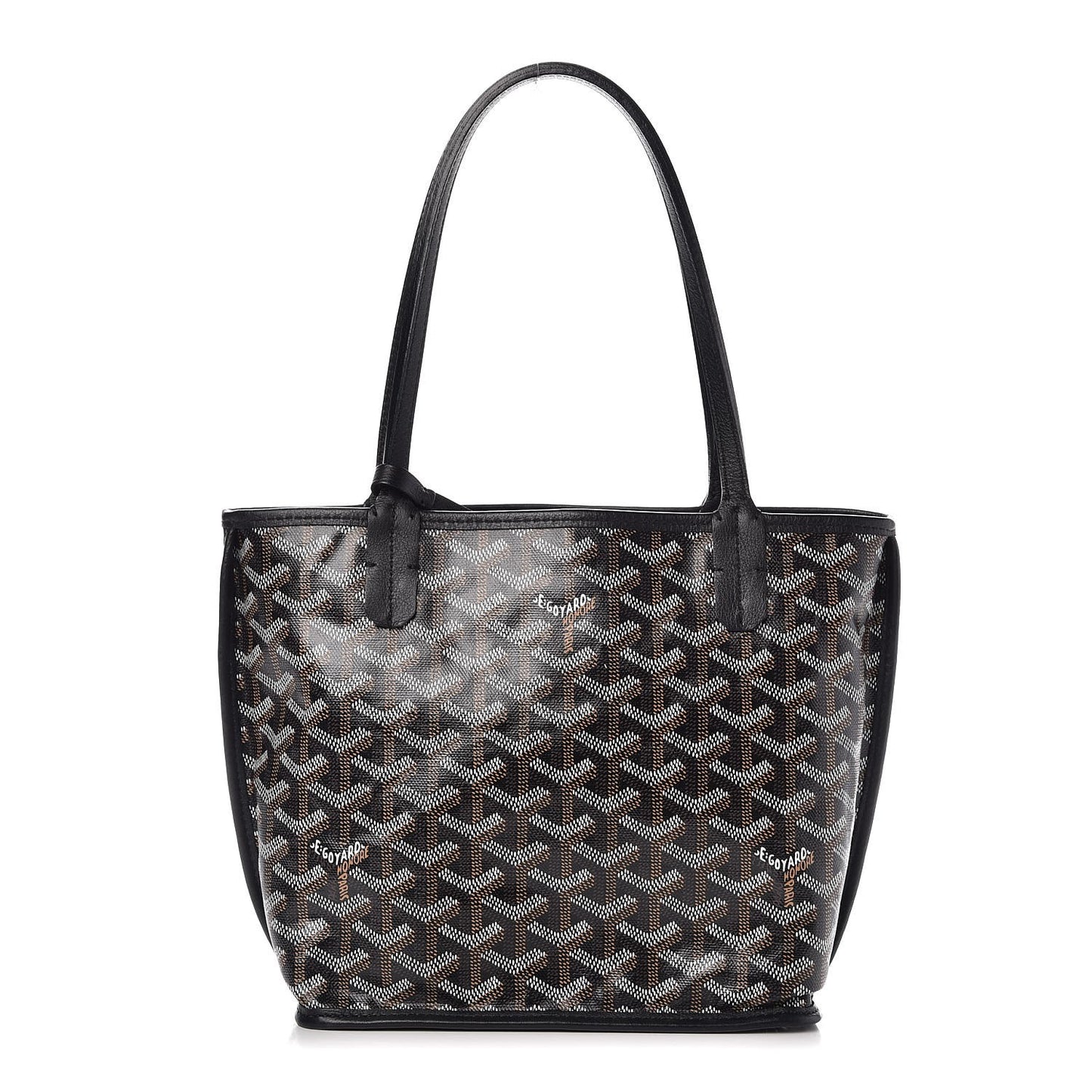Goyardine Reversible Mini Anjou Black
