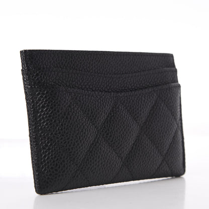 Chanel Caviar Quilted Card Holder Black 3 of 9