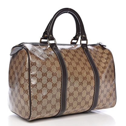 Gucci Crystal Monogram Medium Joy Boston Dark Brown 3 of 13