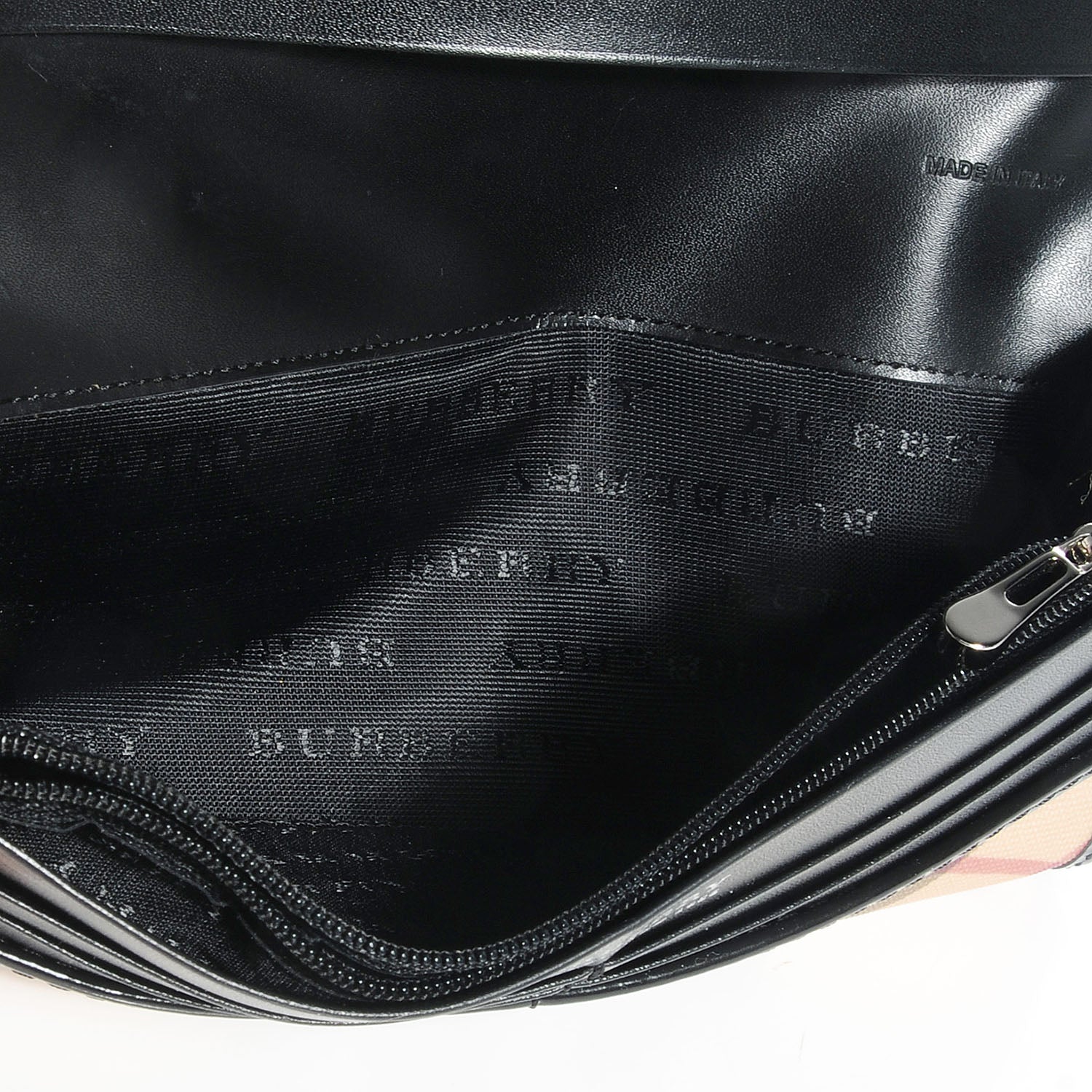 Burberry Patent Supernova Check Long Wallet 6 of 8