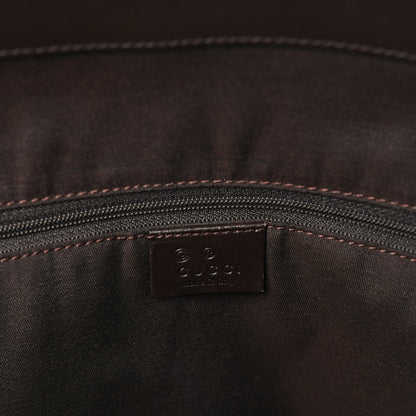 Gucci Monogram Denim Large Tote Brown 5 of 9