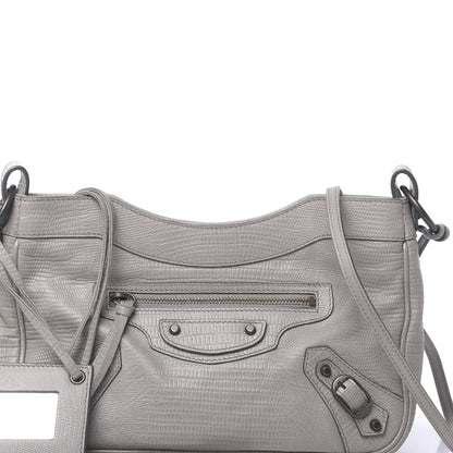 Balenciaga Agneau Lizard Embossed Classic Hardware Hip Gris Clair 10 of 10