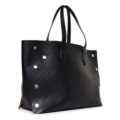 Givenchy Calfskin Chain Embossed Medium Bond Shopper Tote Black 2 of 4