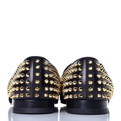 Christian Louboutin Velvet Tassel Spikes Mens Flat Loafers 41.5 Black 5 of 8