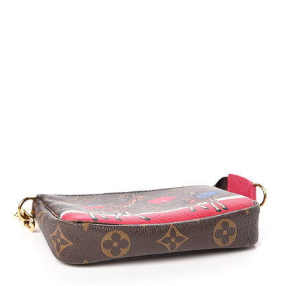Louis Vuitton Monogram 2017 Christmas Animation Mini Pochette Accessories 4 of 8