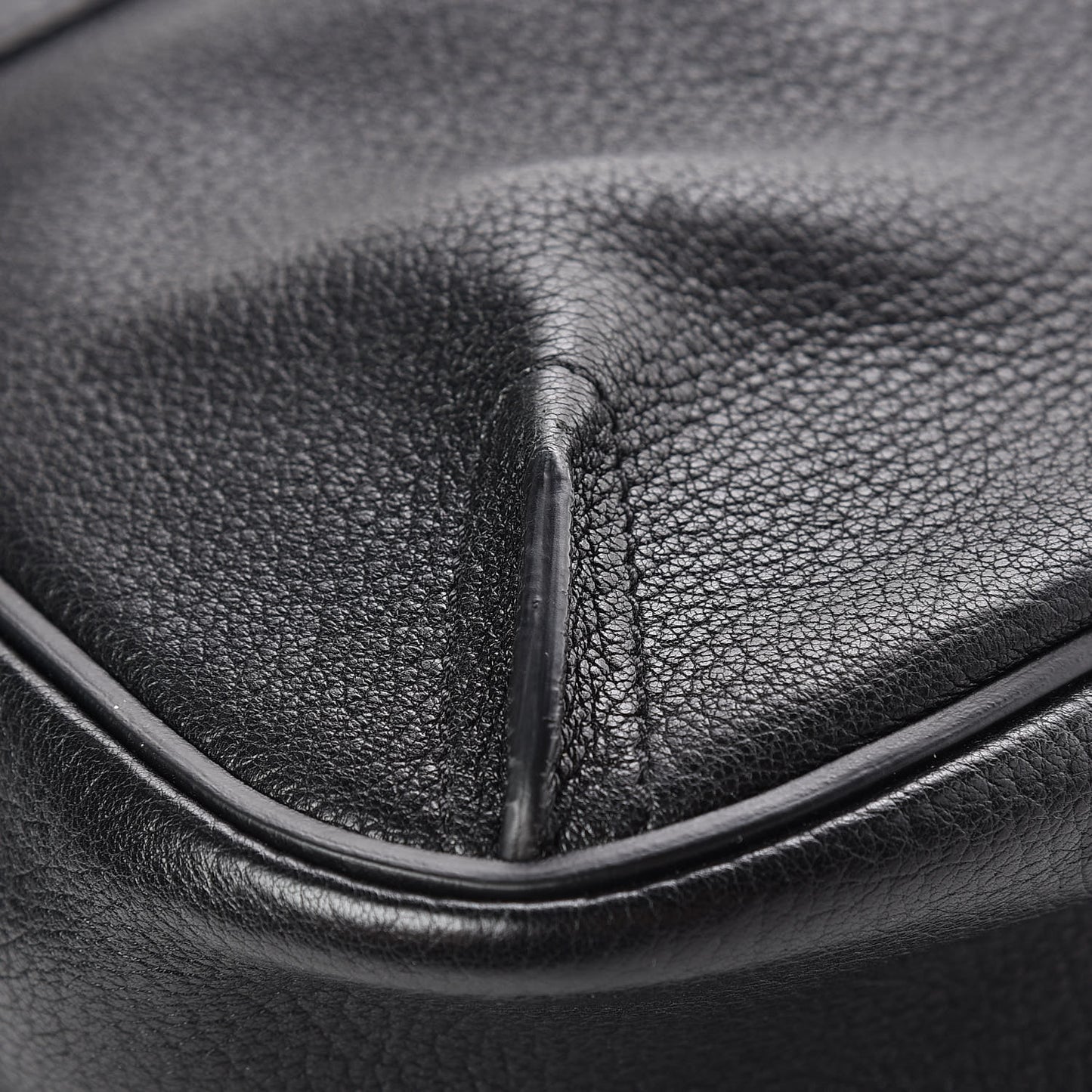Grained Lambskin Calfskin Medium Lexa Shoulder Bag Black