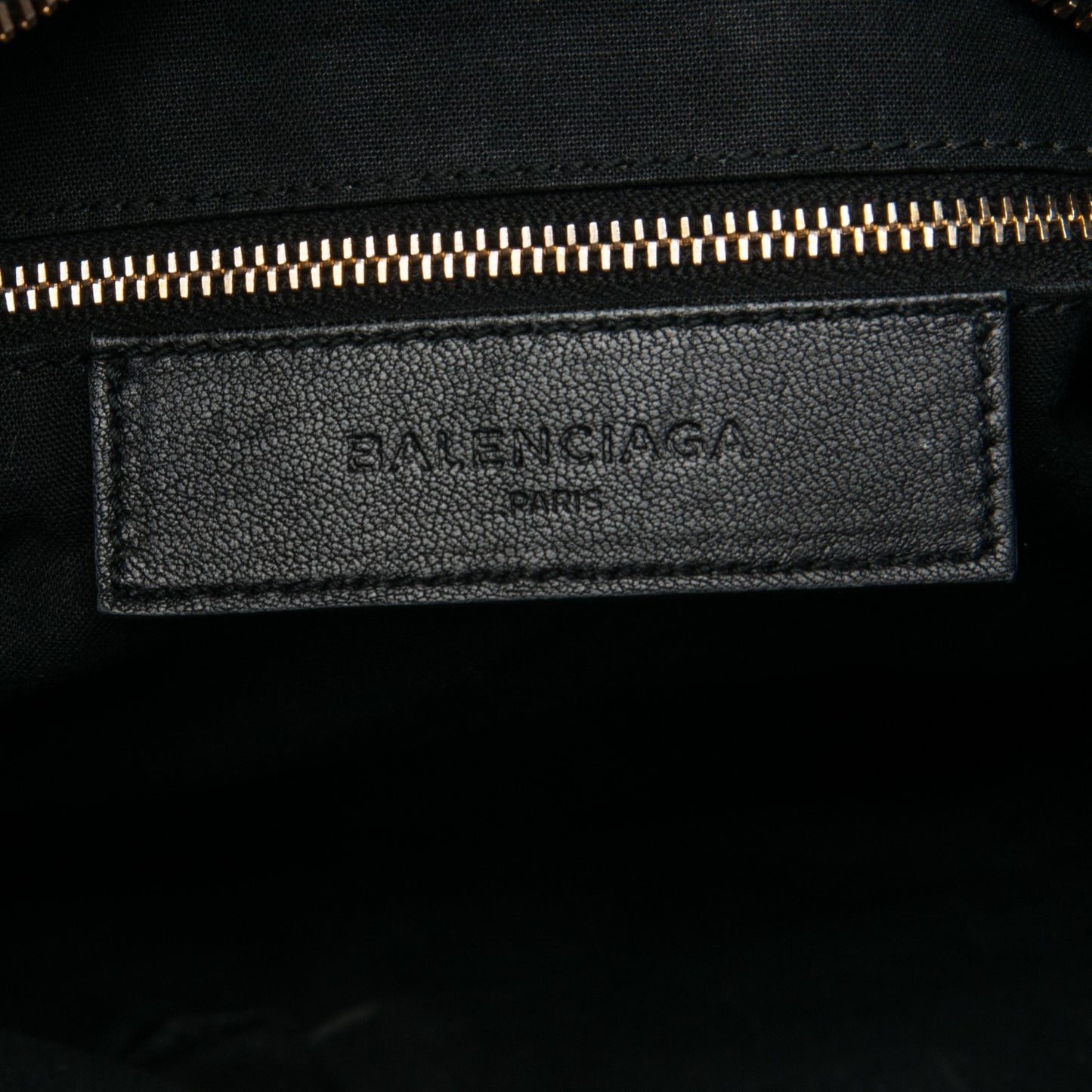 Chevre Gold Metallic Edge Hardware Velo Black