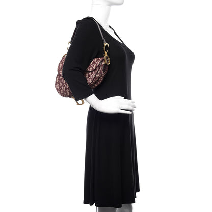 Christian Dior Oblique Saddle Bag Burgundy 1 of 11