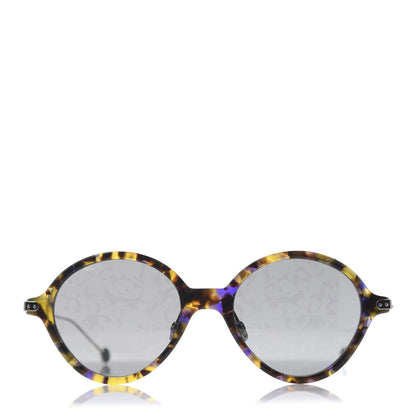 Christian Dior Acetate Leaf Print Umbrage Round Sunglasses Green Foliage 2 of 8