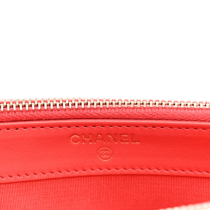 Chanel Caviar Quilted CC Filigree Clutch With Chain Pink 6 of 11