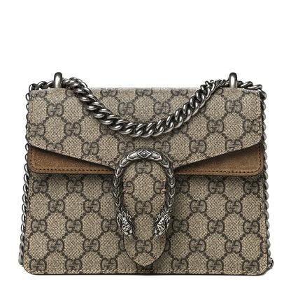 Gucci GG Supreme Monogram Mini Dionysus Shoulder Bag Taupe 1 of 12