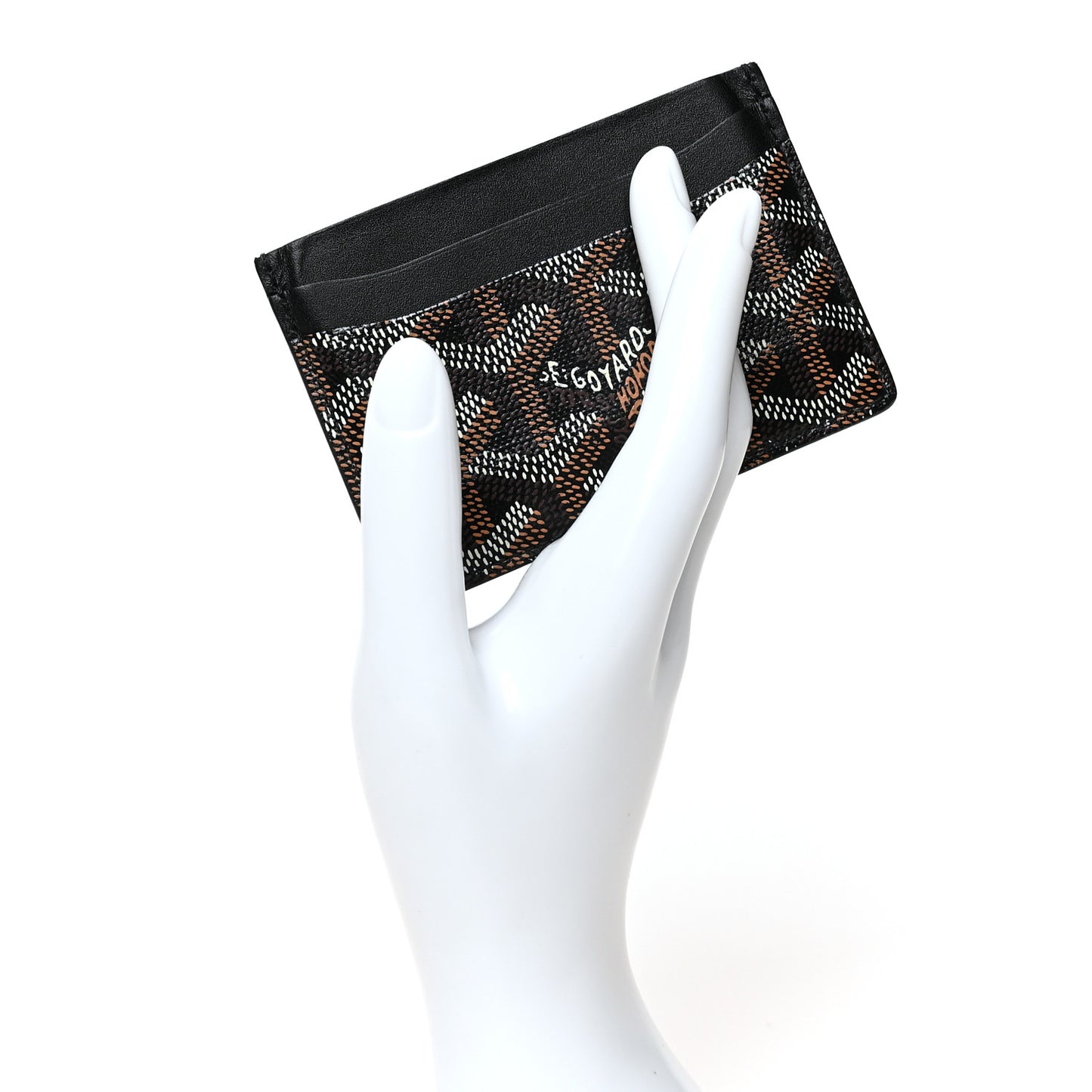 Goyardine Saint Sulpice Card Holder Black