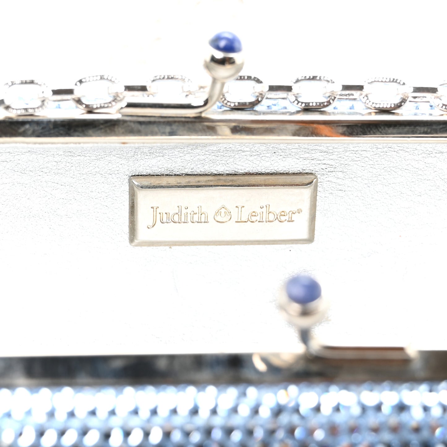Swarovski Crystal Minaudiere Clutch Blue