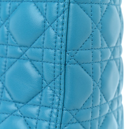 Christian Dior Lambskin Cannage Large Lady Dior Turquoise 12 of 21