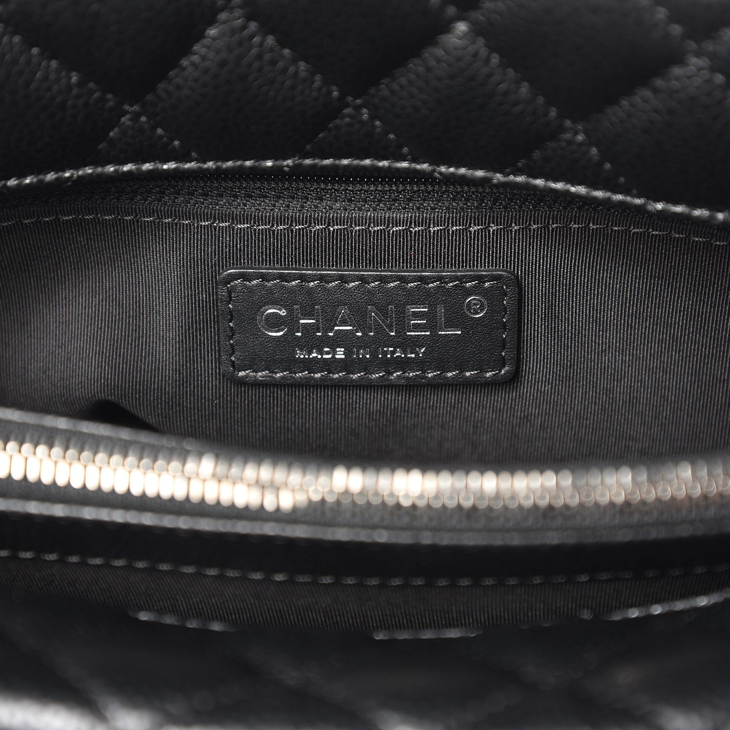 Chanel Caviar Quilted Small City Shopping Tote Black 6 of 7