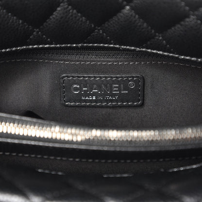 Chanel Caviar Quilted Small City Shopping Tote Black 6 of 7