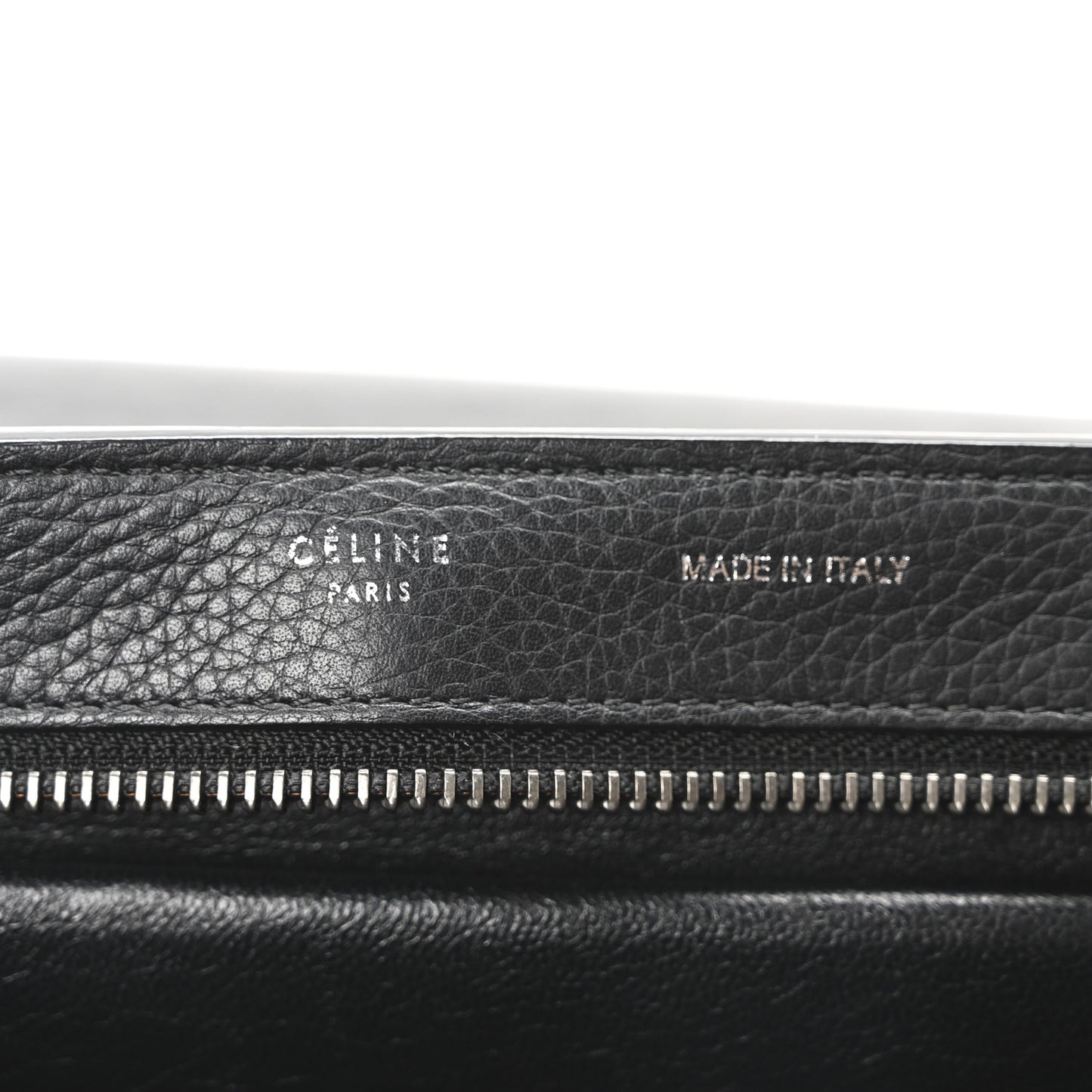 Drummed Calfskin Suede Trapeze Black