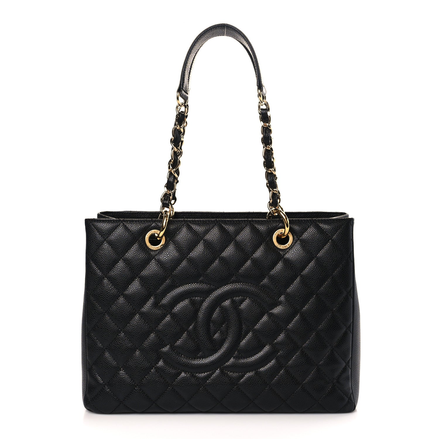 Chanel Caviar Quilted Grand Shopping Tote GST Black 1 of 9