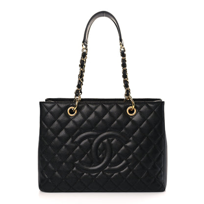 Chanel Caviar Quilted Grand Shopping Tote GST Black 1 of 9