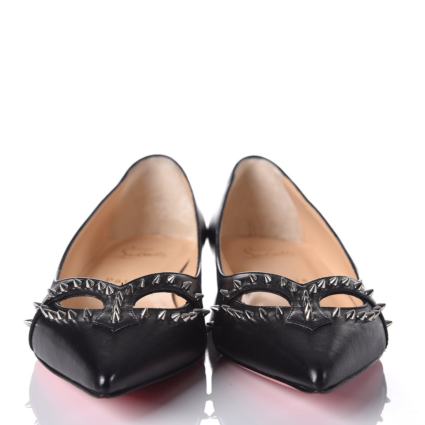 Shiny Nappa Catch Mex Flats 36.5 Black