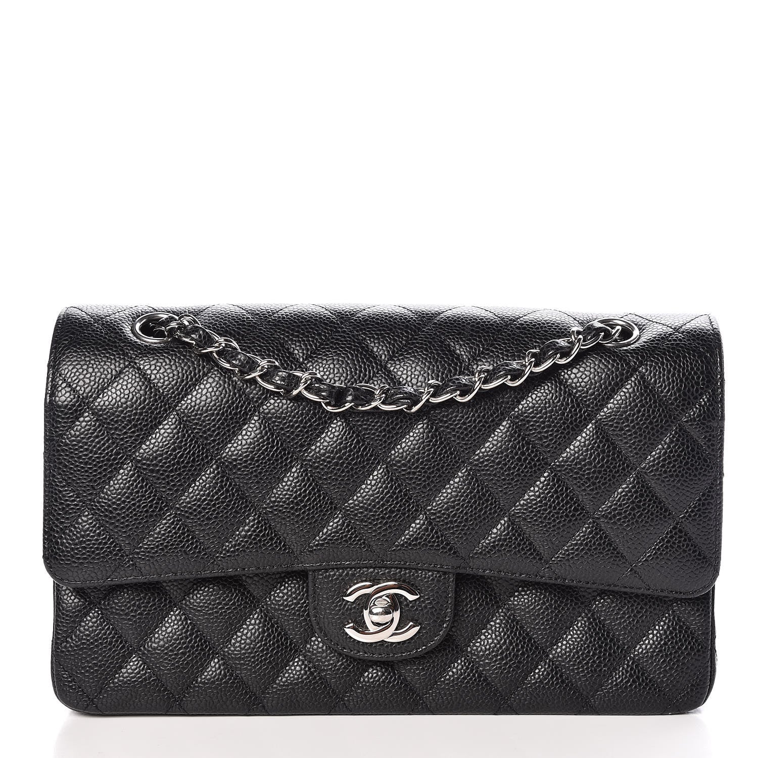 Chanel Caviar Quilted Medium Double Flap Black 1 of 11