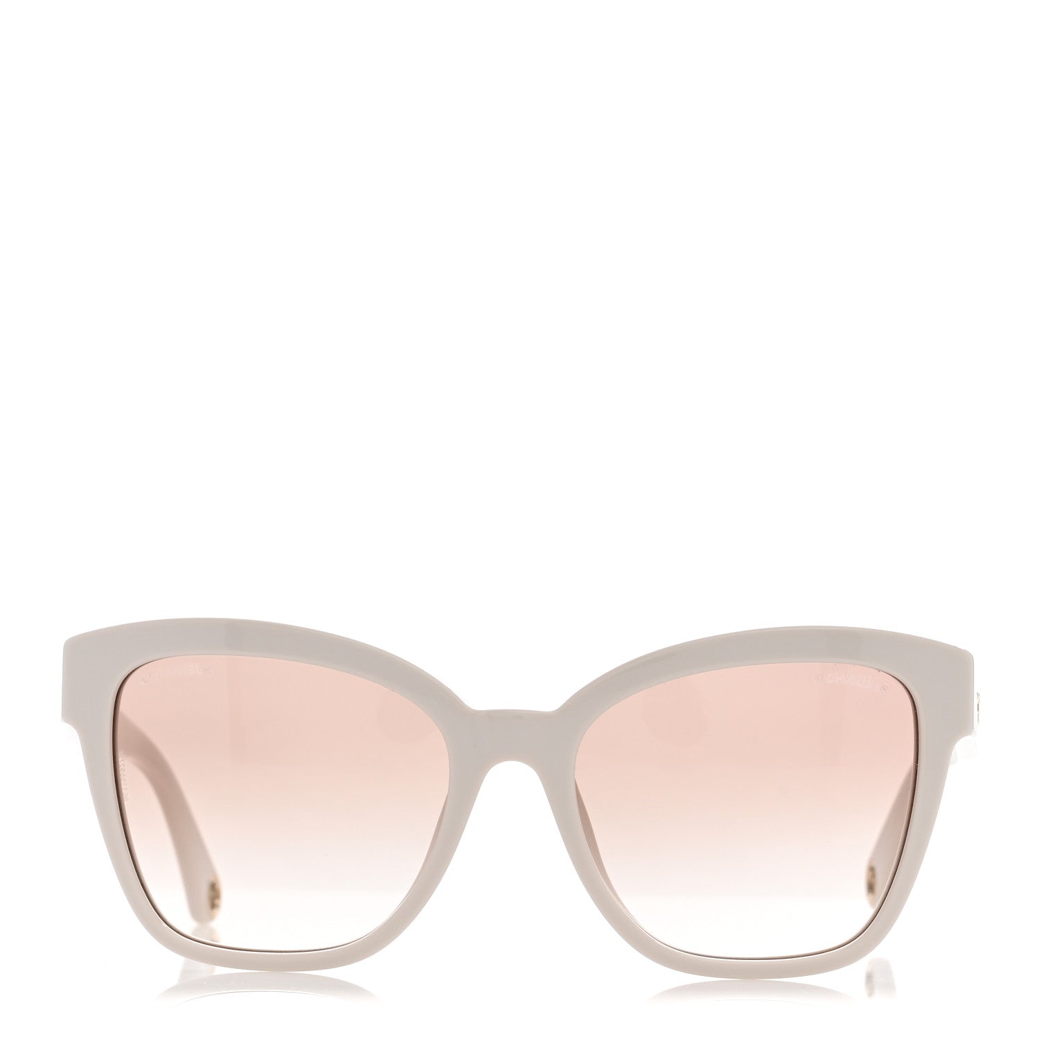 Chanel Acetate Chain Square Sunglasses 5487-A White 2 of 9