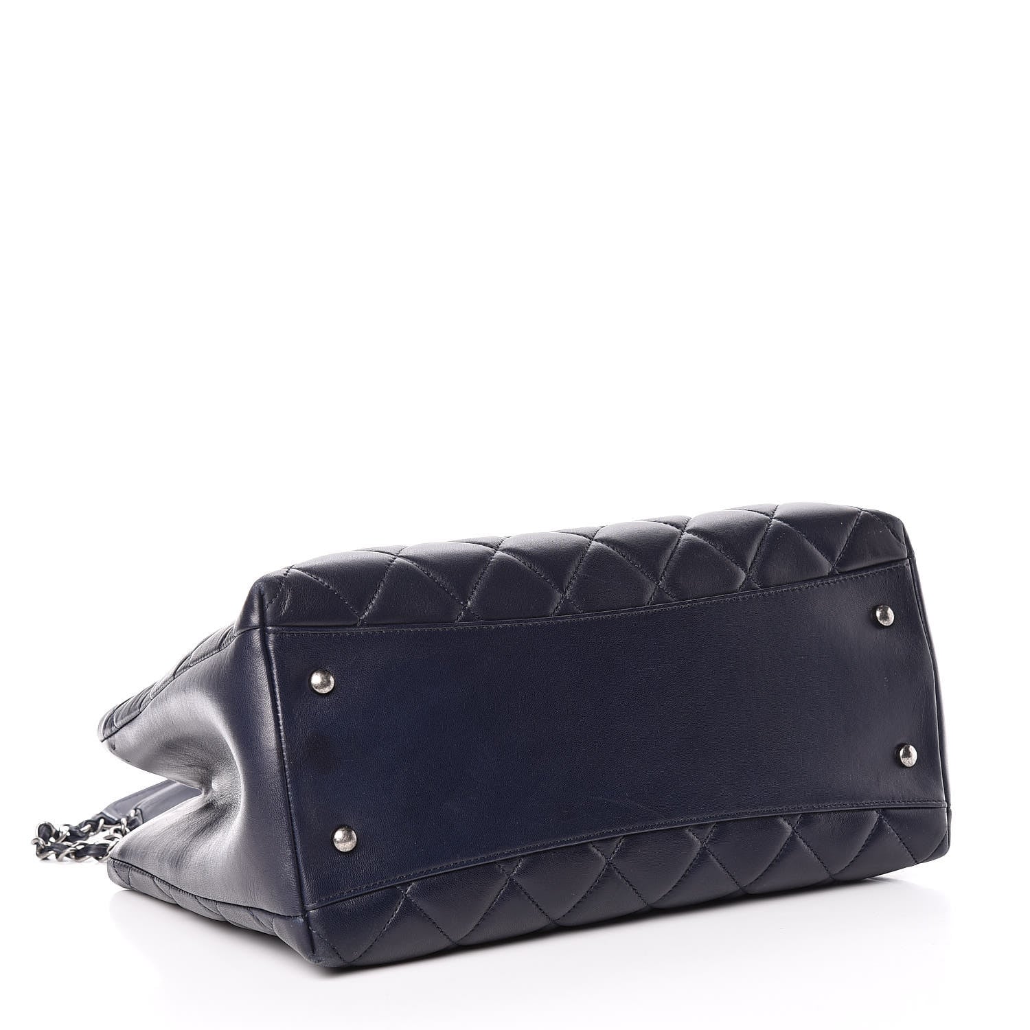 Chanel Lambskin Quilted Trendy CC Tote Navy 4 of 19