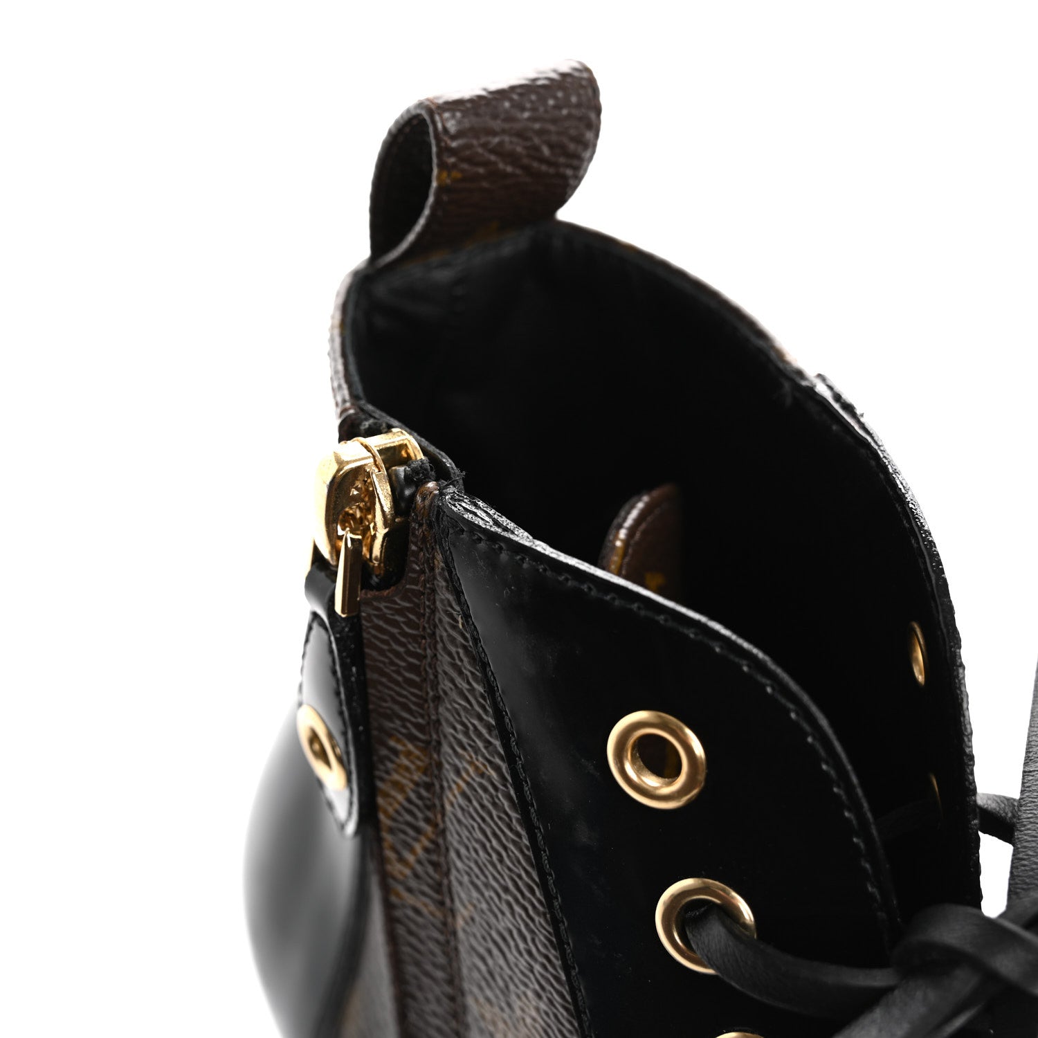 Louis Vuitton Patent Calfskin Monogram Star Trail Ankle Boots 37.5 Black 10 of 11