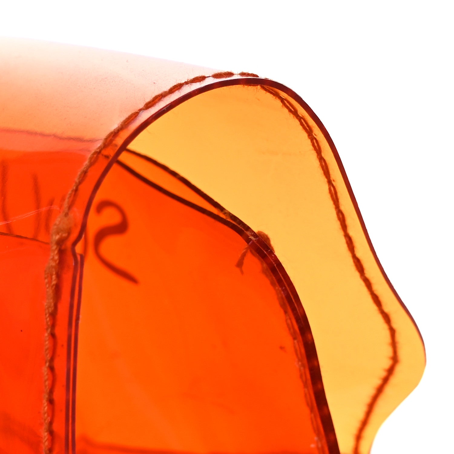 Hermes Vinyl Souvenir De L'Exposition Kelly Orange 10 of 11