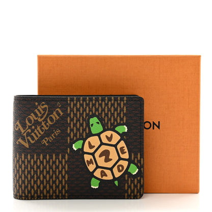 Louis Vuitton X NIGO Giant Damier Ebene Tortoise Multiple Wallet 7 of 7