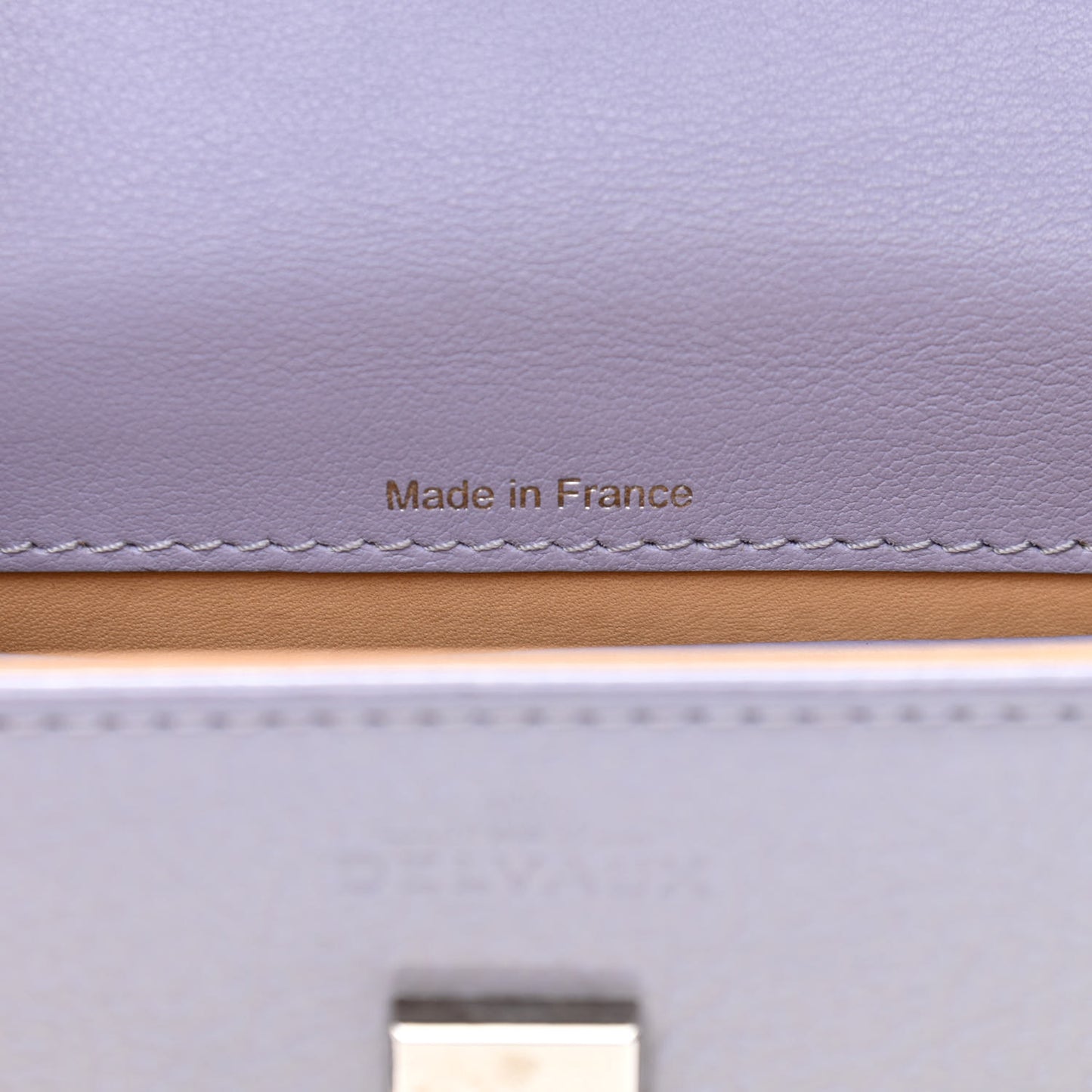 Patent Calfskin Micro Tempete Satchel Lilas