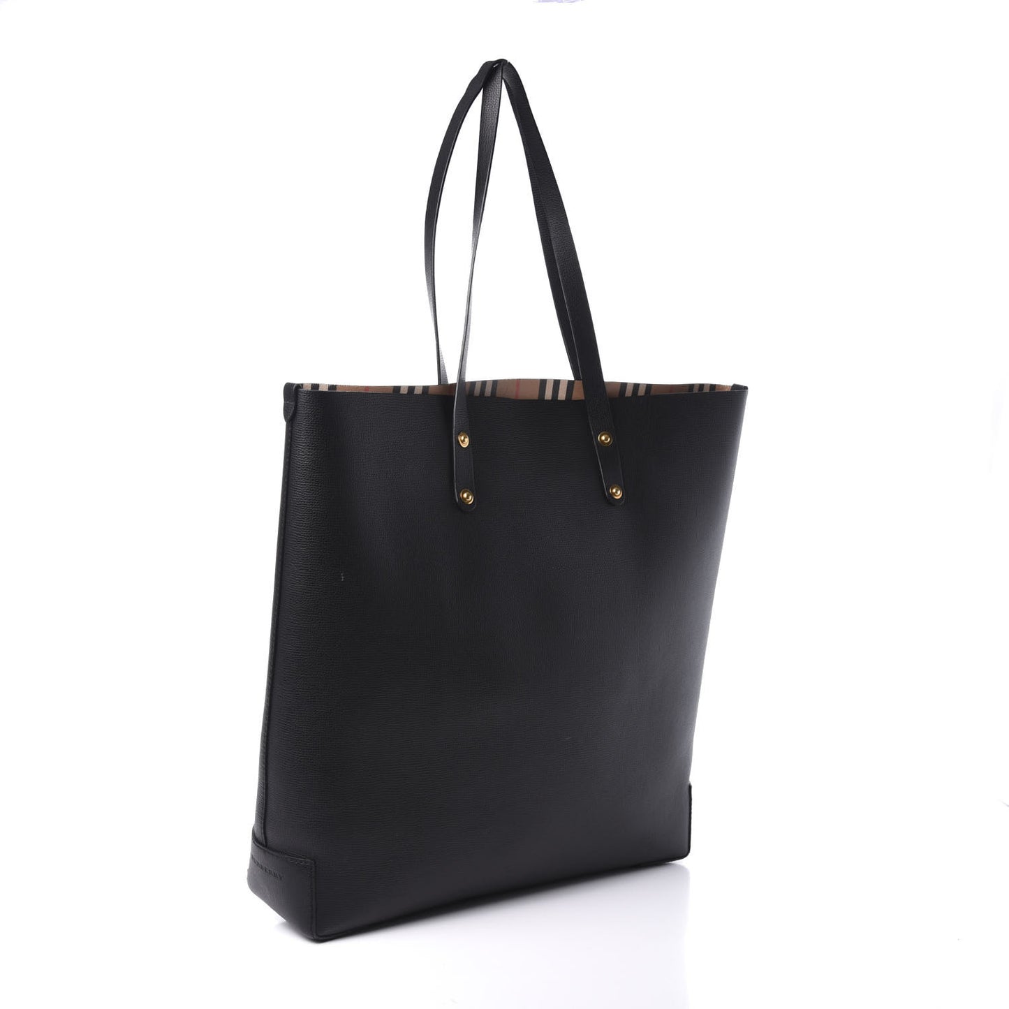 Calfskin Crest Embossed Large Tote Black