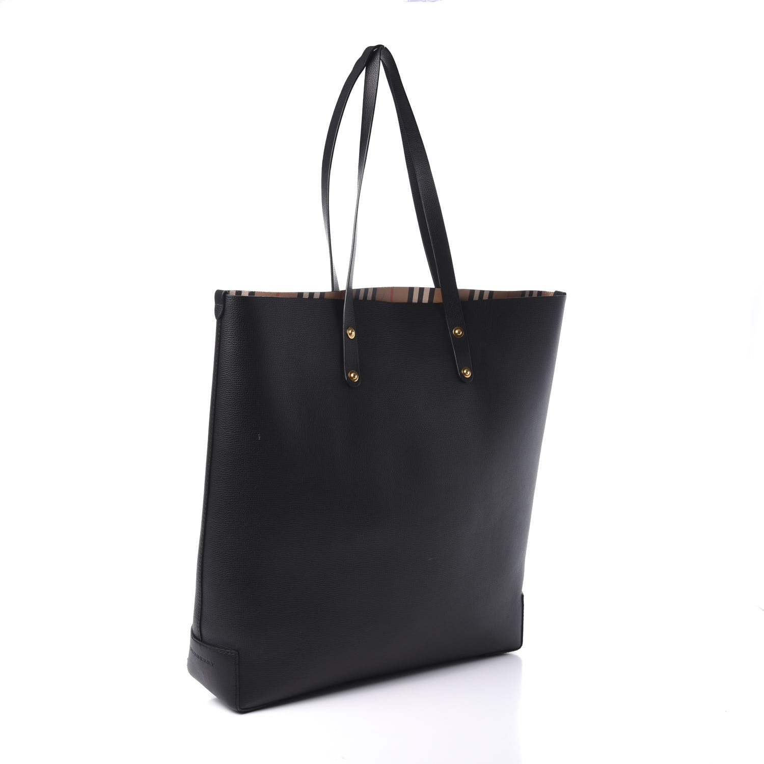 Burberry Calfskin Crest Embossed Large Tote Black 3 of 8